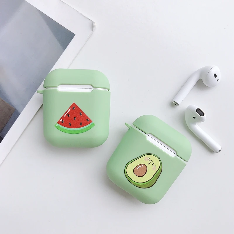 Мягкий матовый ТПУ чехол для наушников AirPods 1/2 с изображением собаки яйца и курицы