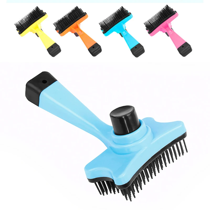 

Pet Dog Cat Hair Removal Brush Combs Puppy Pets Grooming Beauty Tools Hair Shedding Trimmer 4 Colors Comb for Dogs Cats