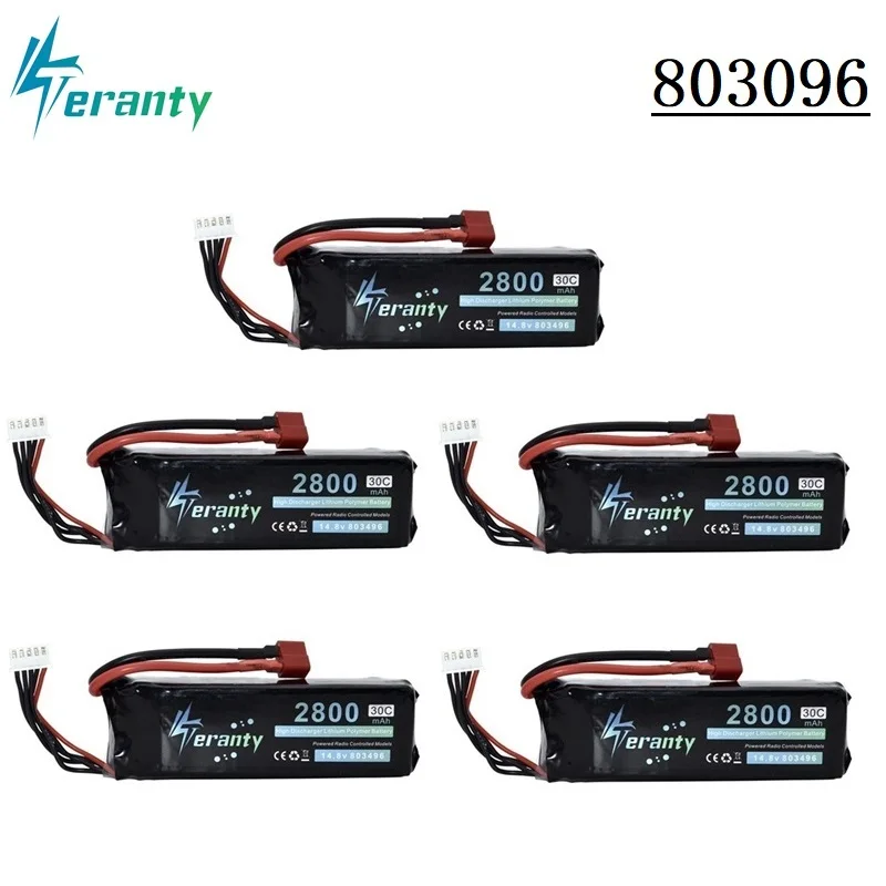 

14.8V 2800mah 30C Rechargeable BATTERY 4s Lipo Battery for FT010 FT011 RC boat RC Quadcopter Helicopter Airplanes RC Car 803496