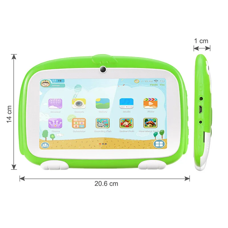 Детский развивающий планшет TIPTOP 7 дюймов Android 6 0 8 ГБ Wi Fi|ЖК-экраны и панели для