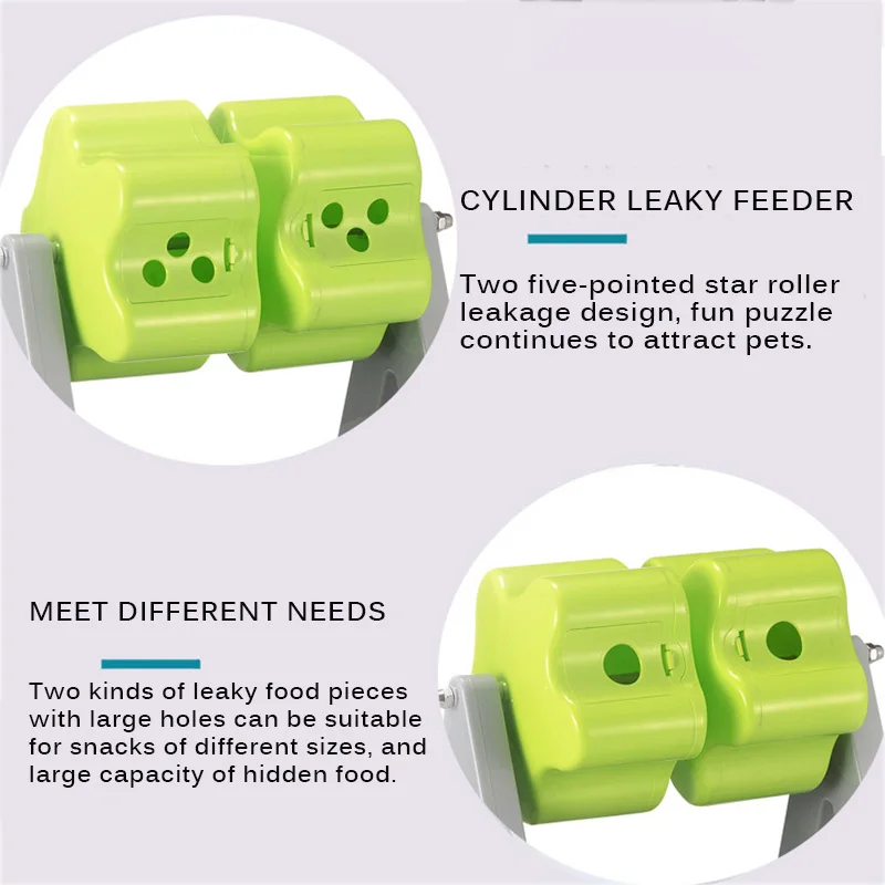 

Eating Tools Toys For Pets Cats Dogs Homes Feeding Tools Pets Eating Toys Feeding Rotatable Food Dispenser Anti-Skip Pets Feeder