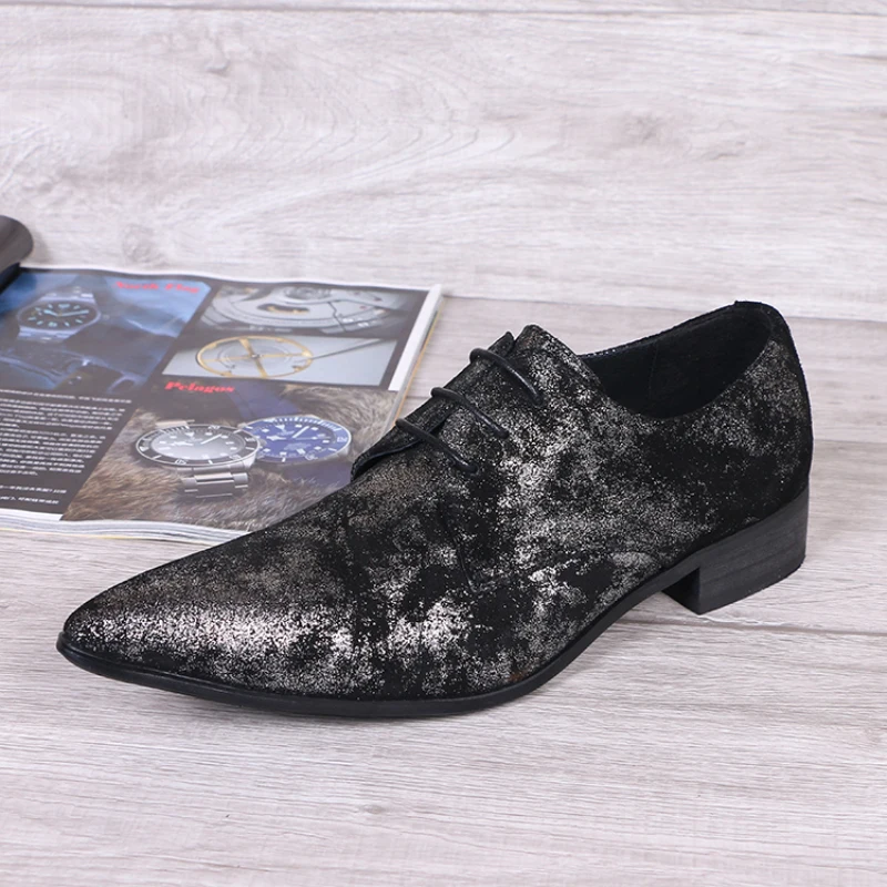 Christia Bella Британский стиль большой Размеры туфли лодочки с острым носком из