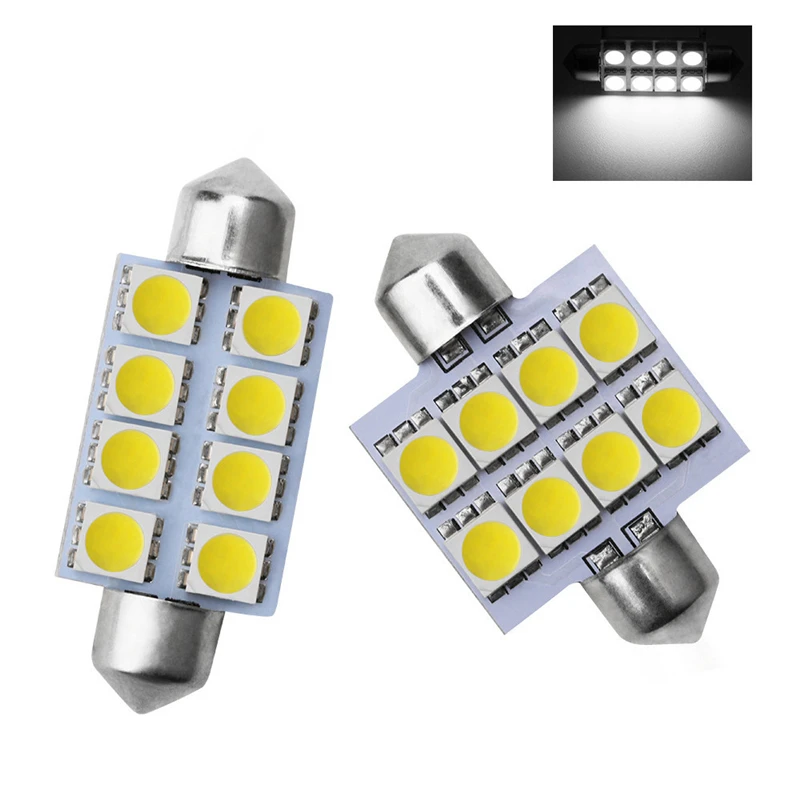 100 шт. большая акция 31 мм 36 39 41 5050 SMD 6 светодиодный купол Festoon Автомобильный