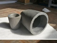 foundry clay graphite crucibles black cup furnace torch melting casting refining gold silver copper brass aluminum
