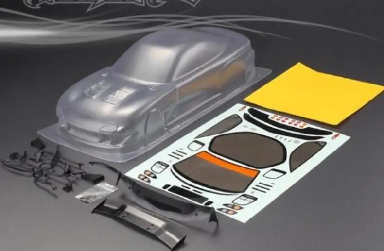 Mazda 102 1/10 RC автомобиль прозрачное тело 190 мм NNissan S13 S15 GTR34 35 180SX RX8 RX7 дрейф местности - Цвет: Mazda 102