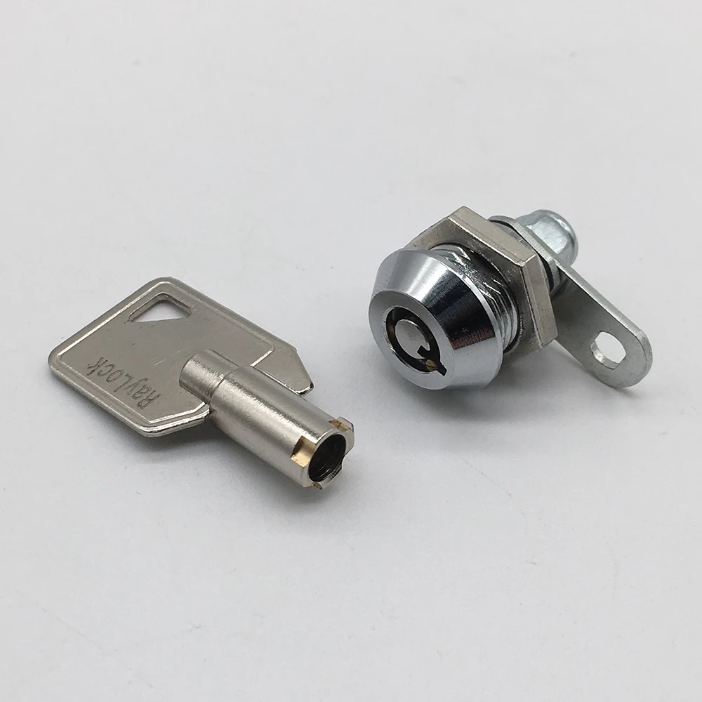 25 штук 11 мм четверть повернута keyed alike маленький трубчатый замок камеры toolbox