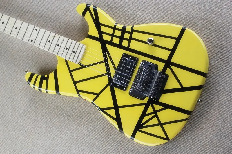 Kramer evh электрогитара 22 лада черная полоса желтая электрогитара-15-625