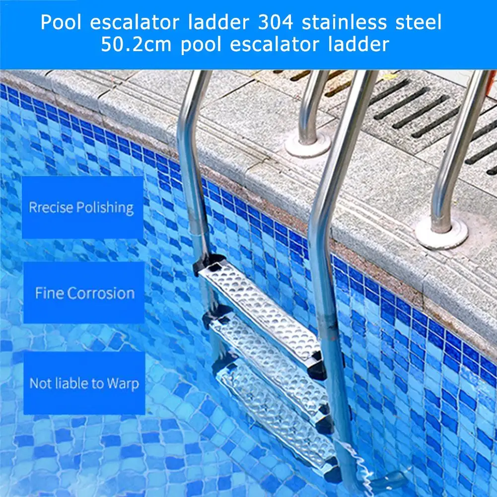 New Swimming Pool Ladder Rung Steps Stainless Steel Replacement Anti Slip Ladder Swimming Pool Accessories