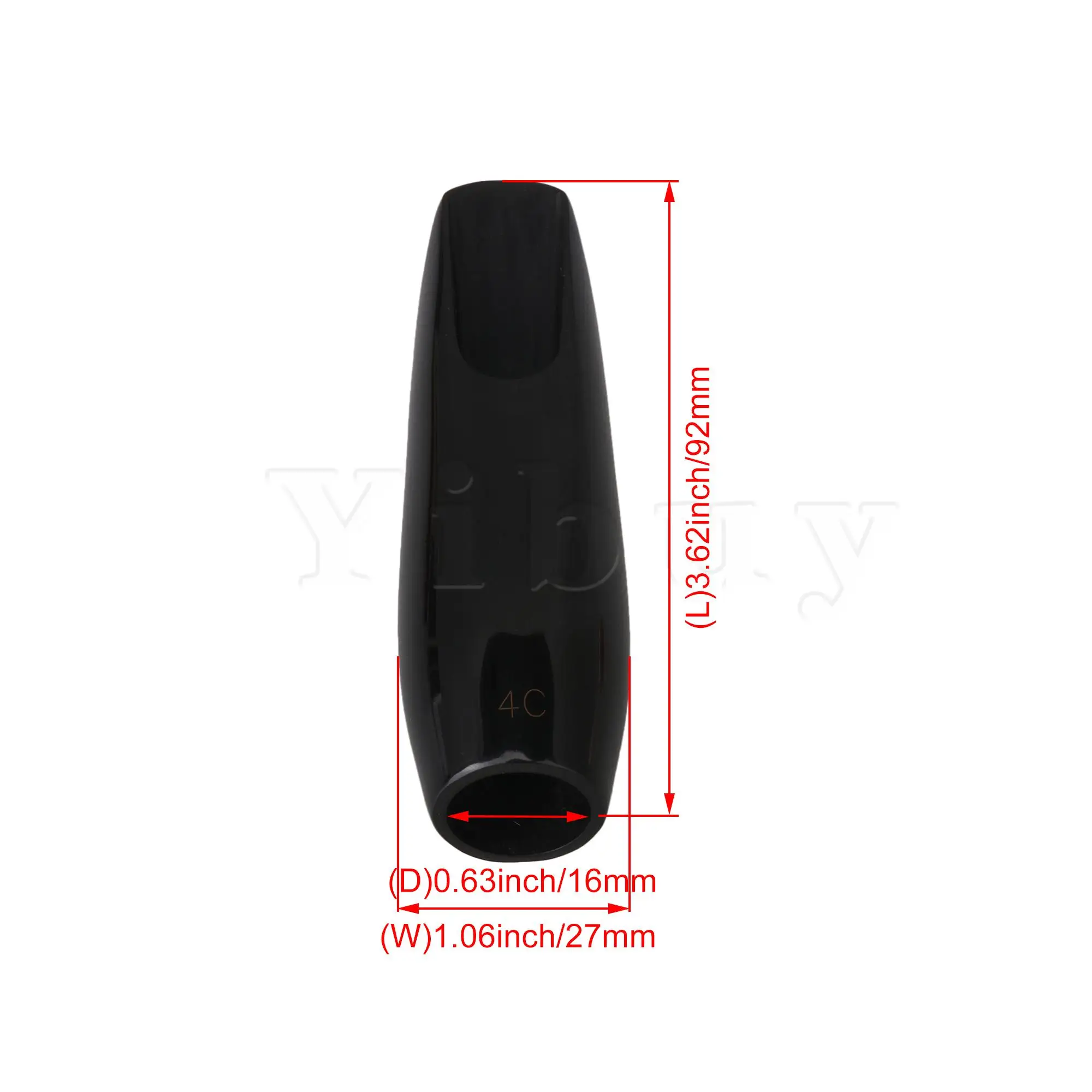 

Yibuy 4C E Flat Alto Sax Bakelite Mouthpiece Musical Instrument Accessories
