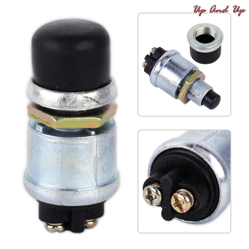 

1pc Ignition Starter Switch 60A 12VDC Truck Engine Start Waterproof Push Boat Starter Horn Replacement Button Car Switch