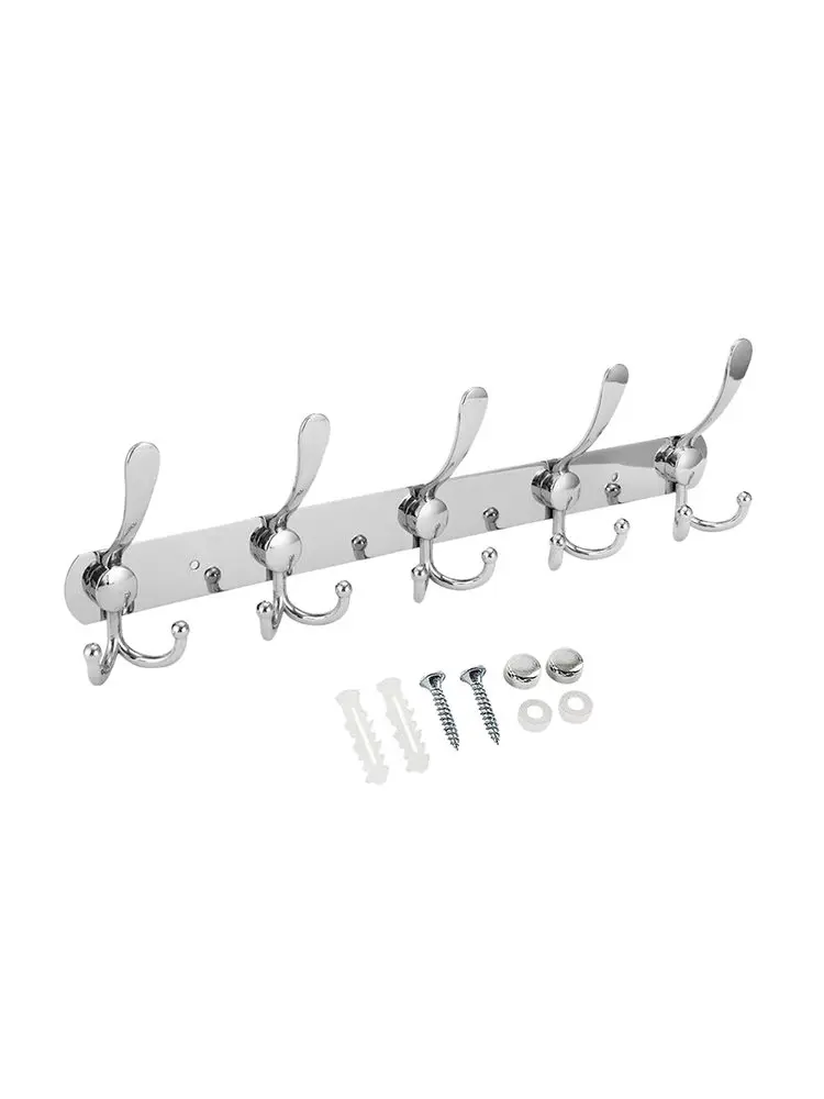 

15 Hooks Stainless Steel Hat Clothes Wall Mount Hanger Home Bathroom Towel Rack