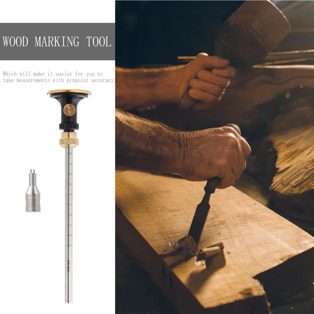 

Durable Woodworking Marker Scribe Wheel Marking Gauge Wood Marking Tool Device