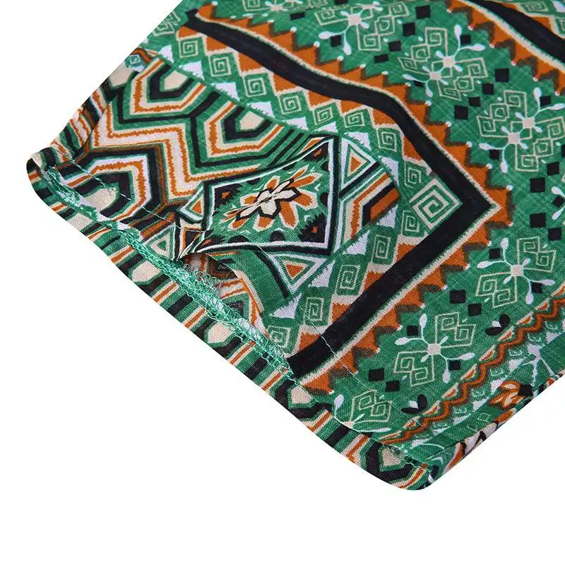 Модное женское летнее платье с длинным рукавом ZANZEA, богемное винтажное Повседневное платье с принтом, женское платье макси большого размера