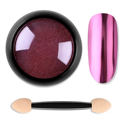 Rose red 10 г дизайн ногтей зеркальный пигмент порошок блеск для ногтей Dip порошок розовое золото блестящий хромированный порошок украшение УФ гель лак - Цвет: Rose red