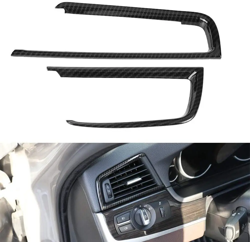 2 шт. стильная Боковая Крышка вентиляционного отверстия из углеродного волокна