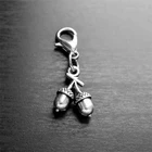 Подвеска с желудем, для плавающих медальонов, ожерелий, браслетов или застежек-молний, цвет античного серебра Шарм-кукуруза, 2 шт.