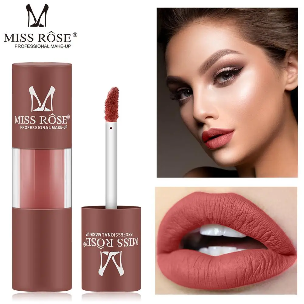 

Miss Rose Matte Liquid Lip Gloss Waterproof Red Labiales Velvet Lips Tint Makeup Pigment Lips Cosmetic Matte Lipgloss Kit Batom