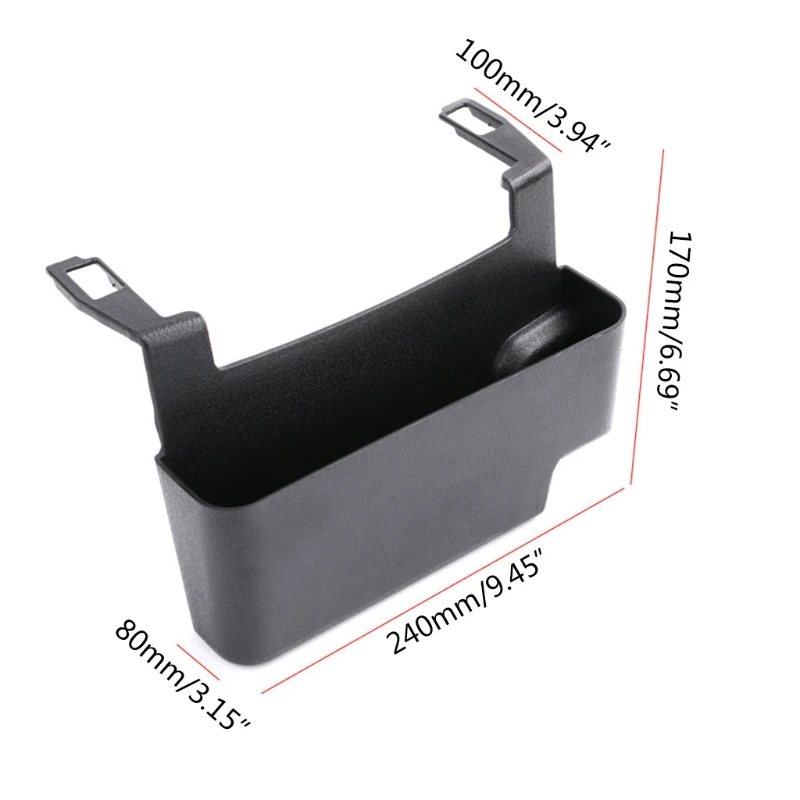 

Center Console Hanging Storage Box Armrest Organize Console Organizer Tray for 2018-2021 Interior Accessories Black