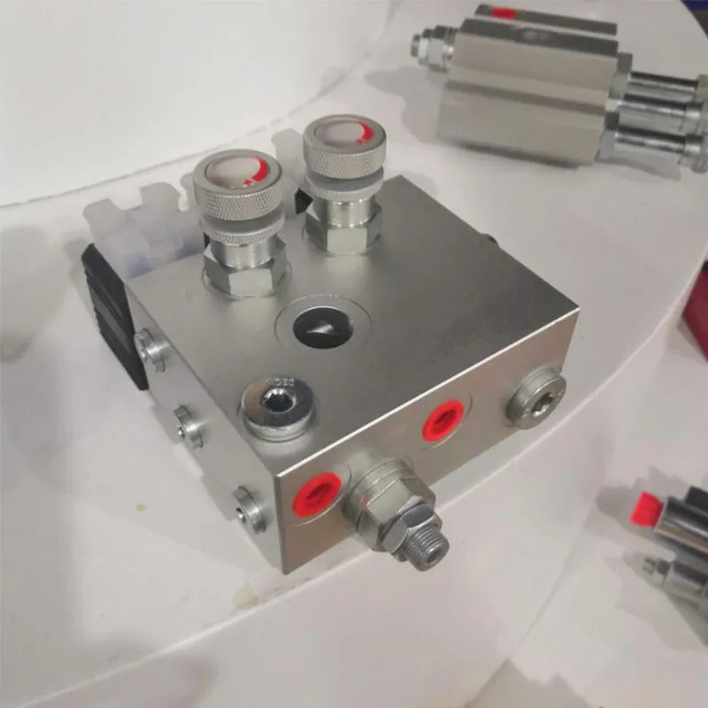 Гидравлический подъемник, погрузка и разгрузка блок питания DC12V DC24V хвостовая часть грузовика пластина Встроенный клапан группы