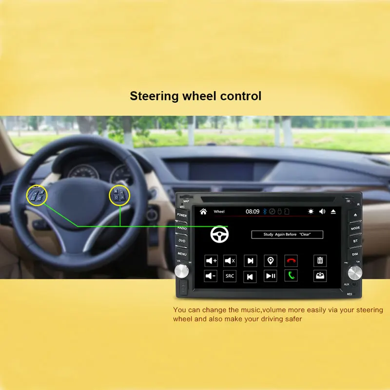 Bosion Car Multimedia 2 din DVD Player Universal Radio GPS Navigation Stereo video For Nissan Volkswagen Peugeot Toyota | Автомобили и