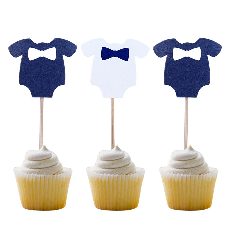10 шт. Baby Shower его одежда для мальчиков и девочек капкейка День Рождения вечерние