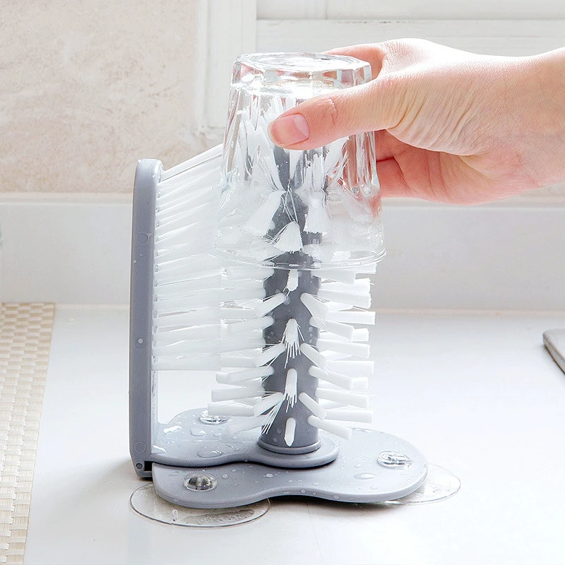 Стеклянная шайба раковина на присоске очищающая бутылка стеклянная щетка