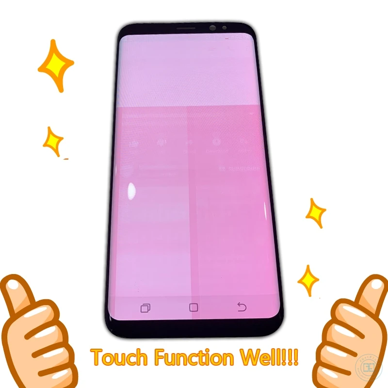 Для samsung Galaxy S8 + Plus горящий в тени супер Amoled ЖК дисплей сенсорный экран дигитайзер