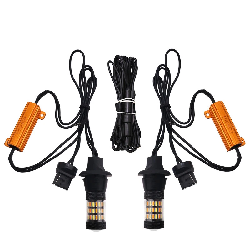 2 шт. 1156 BA15S BAU15S T20 7440 розетка двухцветная переключаемая Светодиодная лампа P21W S25 4014