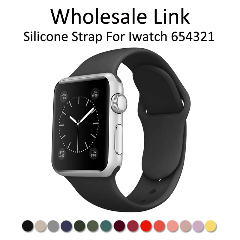 

Wholesale Silicone Strap For IWO W26 W46 W56 W66 HW22 HW16 HW12 H50 Watch Band Silica Gel Bracelet Watchband Belt Width 32 34MM