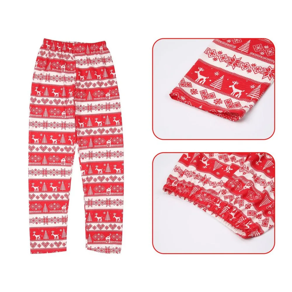 Домашняя одежда для отдыха Красный Рождественский Пижамный костюм Новинка 2017