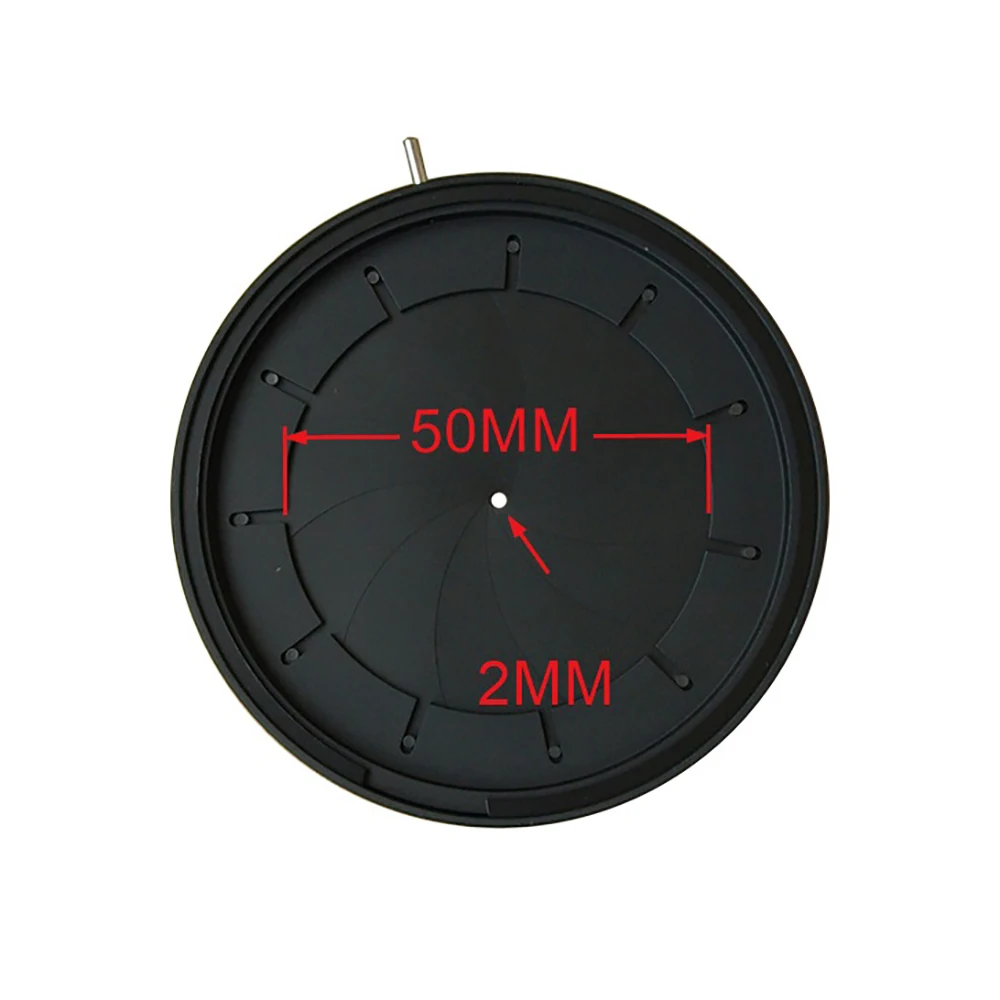 Механическая Радужка конденсатор ирисовой Диафрагмы регулируемая 2-50 мм 1 шт. для