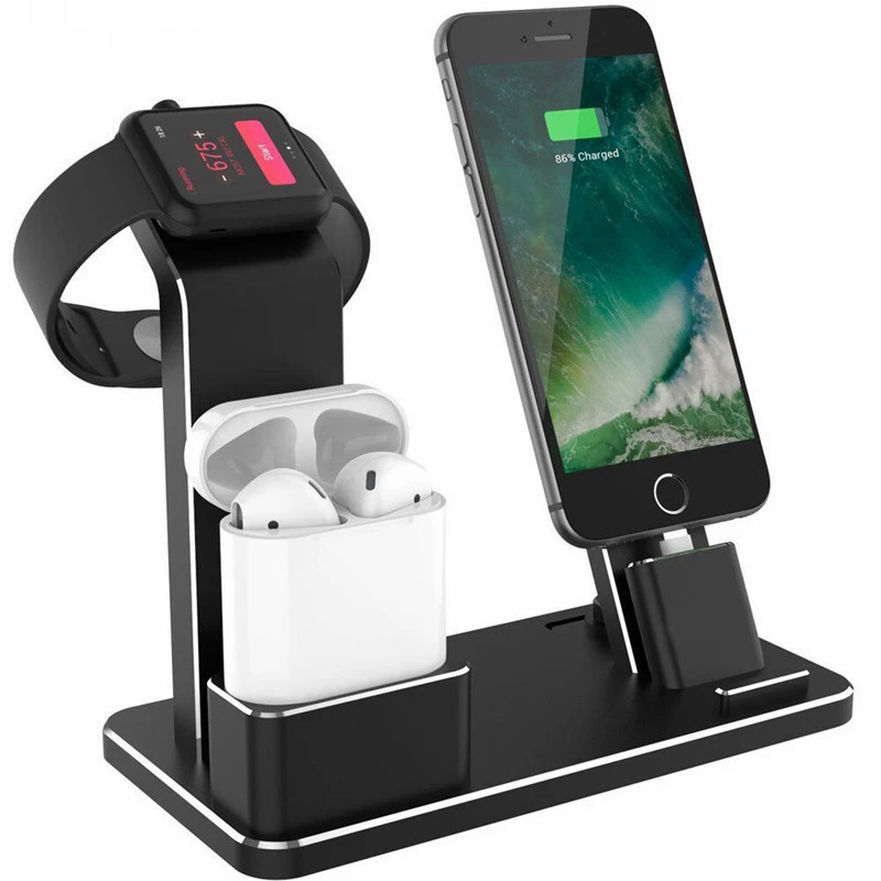 Алюминиевая функциональная подставка Netcosy для Apple Watch зарядная док станция