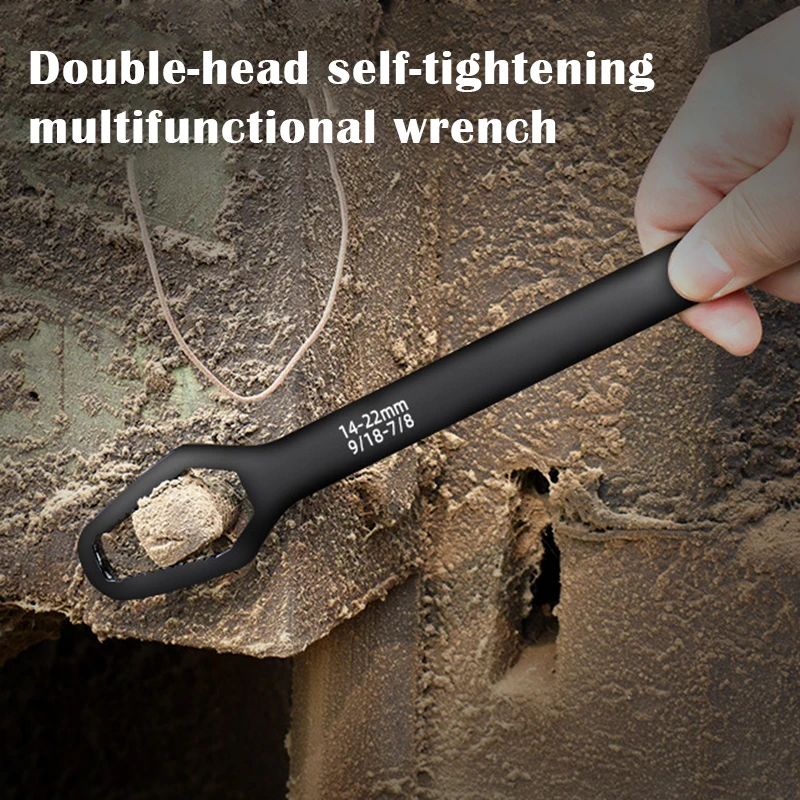 

Ratchet Wrench Universal Spanner 8-22mm Double-Head Screw Nuts Wrench Repair Hand Tool For Car Bicycle DNJ998