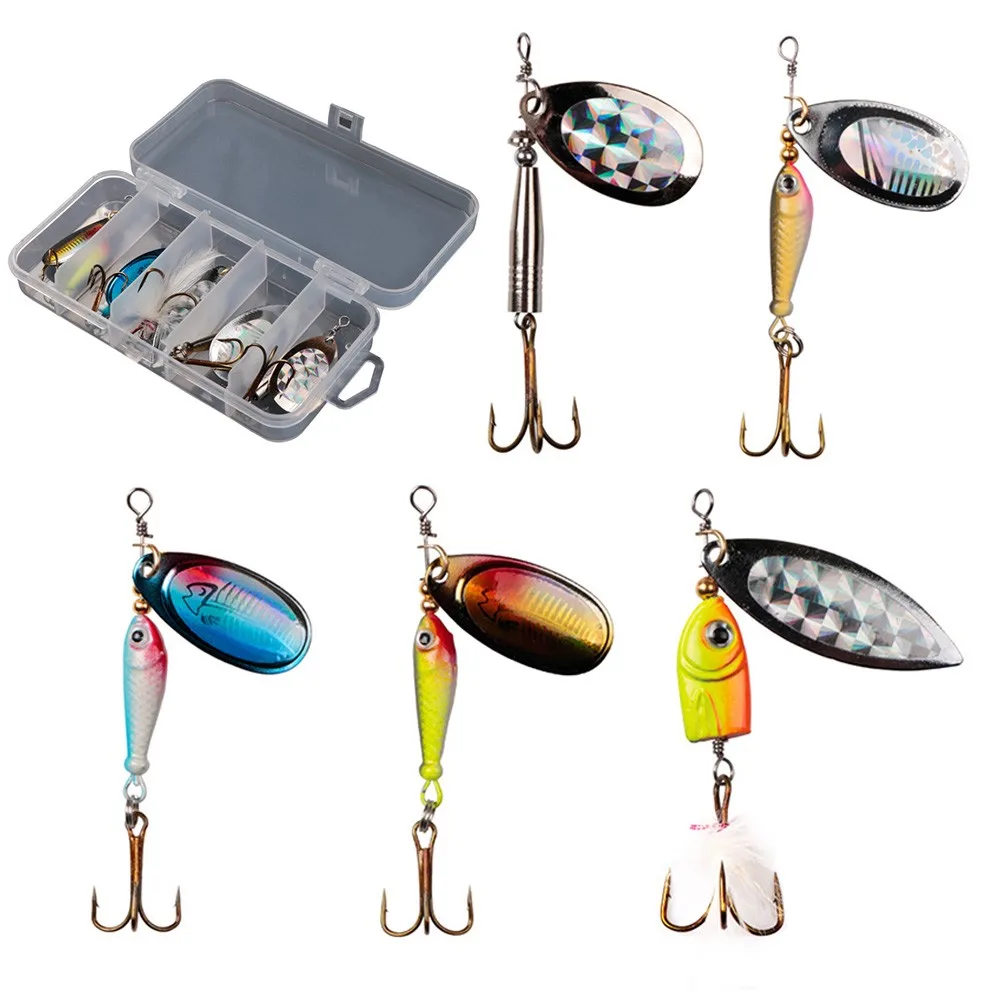 

Rotating Spinner Fishing Lure 85g Sequins Lure Compound Sequins Fishing Lure Fishing Hook Hard Bait With Box