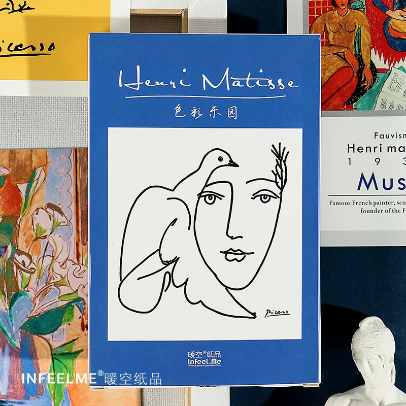 

30 Pcs/Set Henri Matisse Retro Oil Painting Postcard Color Paradise Greeting Cards Xmas and New Year Gift Message Card