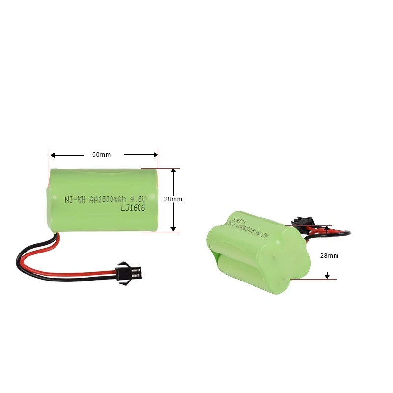 

4.8v 1800mAh Battery and Charger For RC Cars Robots Tanks Gun Boats 4.8v NiMH Battery Aa 2400mah 4.8v Rechargeable Battery Pack