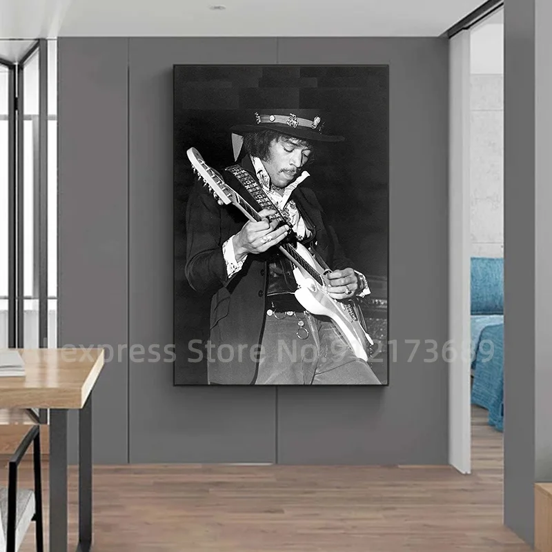 Jimi Hendrix постер певица печать рок музыка легенды настенное искусство домашний