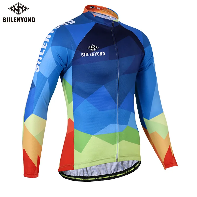 

SIILENYOND cycling suit men's summer cycling suit mountain bike long sleeve cycling suit men's cycling jacket