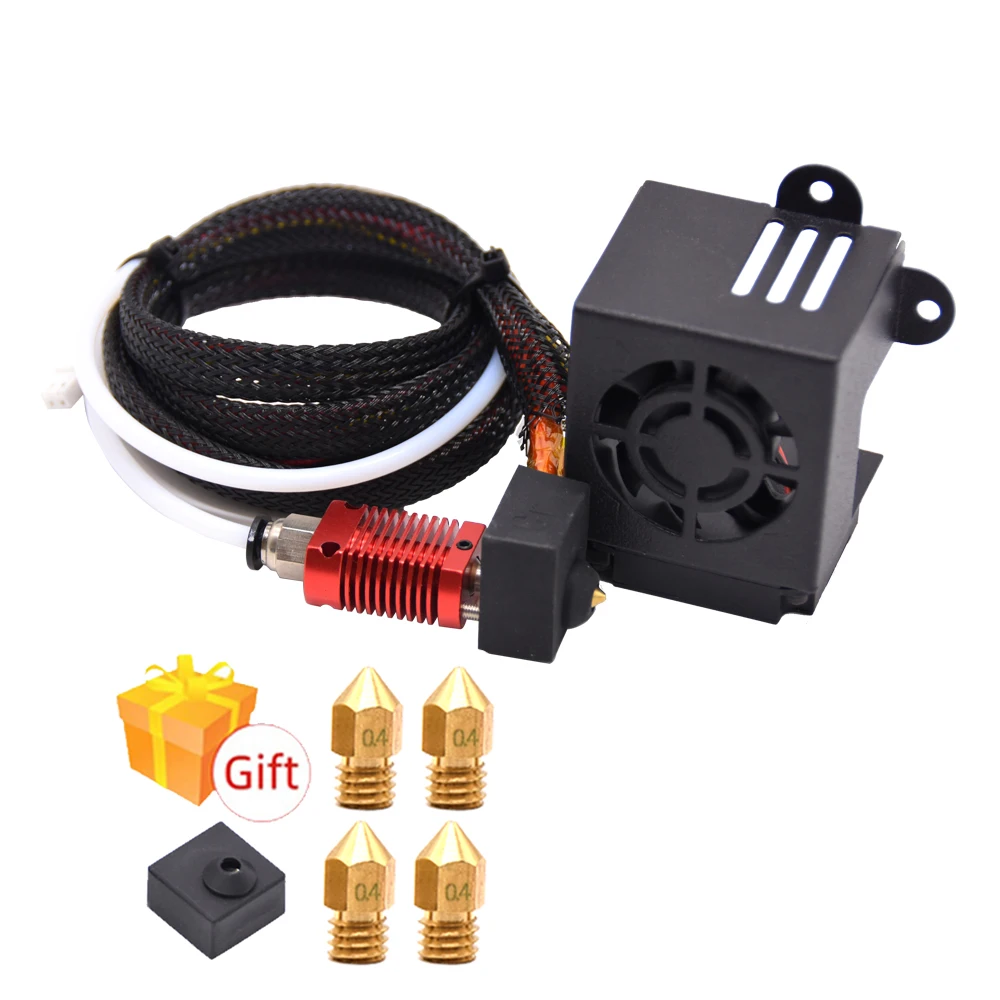 3D-принтеры Запчасти полный сборный экструдер комплект с 0 4 мм сопло Алюминий