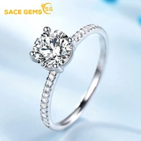 sace gems fashion women 925 sterling silver cubic zircon ring luxury jewelry engagement wedding ring