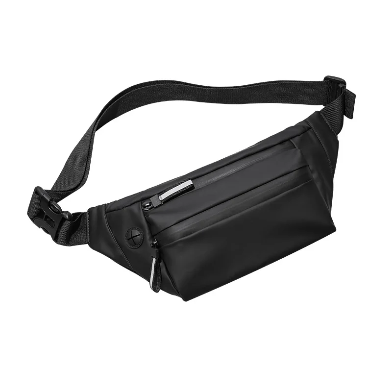 

Waterproof Anti-theft Mobile Phone Pockets Men's Sports Running Riding Canvas Messenger Chest Bag Multifunction Fanny Pack bolso