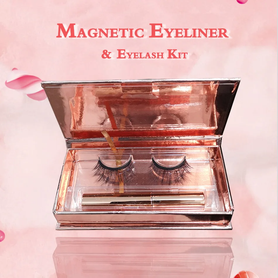 HeiHeishangpin экс заводская цена 3D подводка для глаз накладные ресницы магнитные