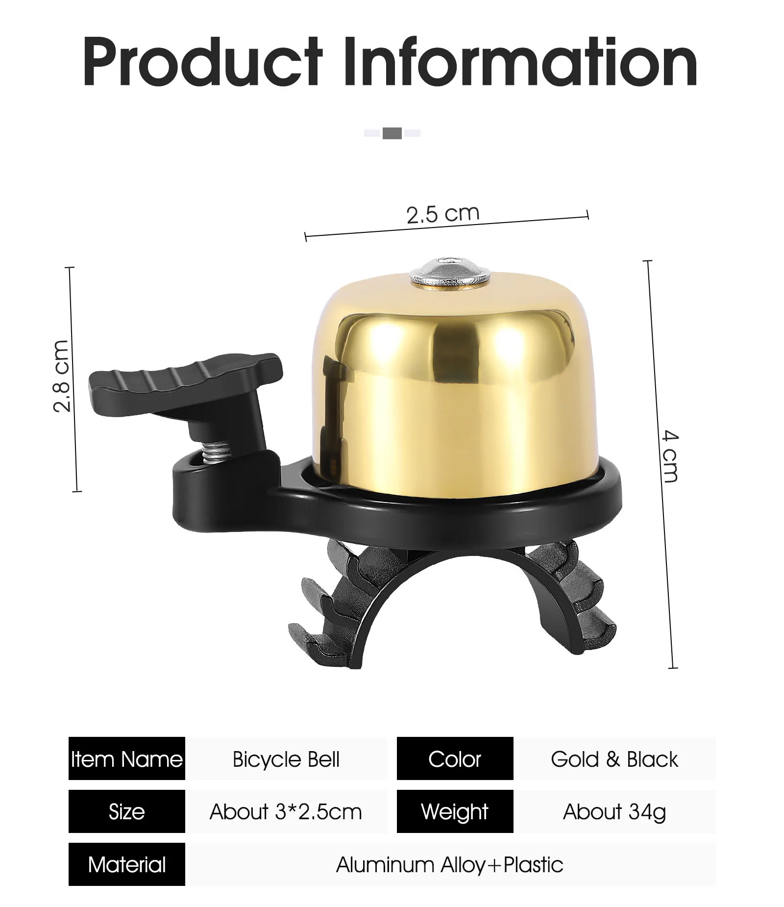 

WEST BIKING Mini Portable Bicycle Bell Classical Ring MTB Road Bike Horn Handlebar Safety Warning Alarm Bell Cycling Accessories