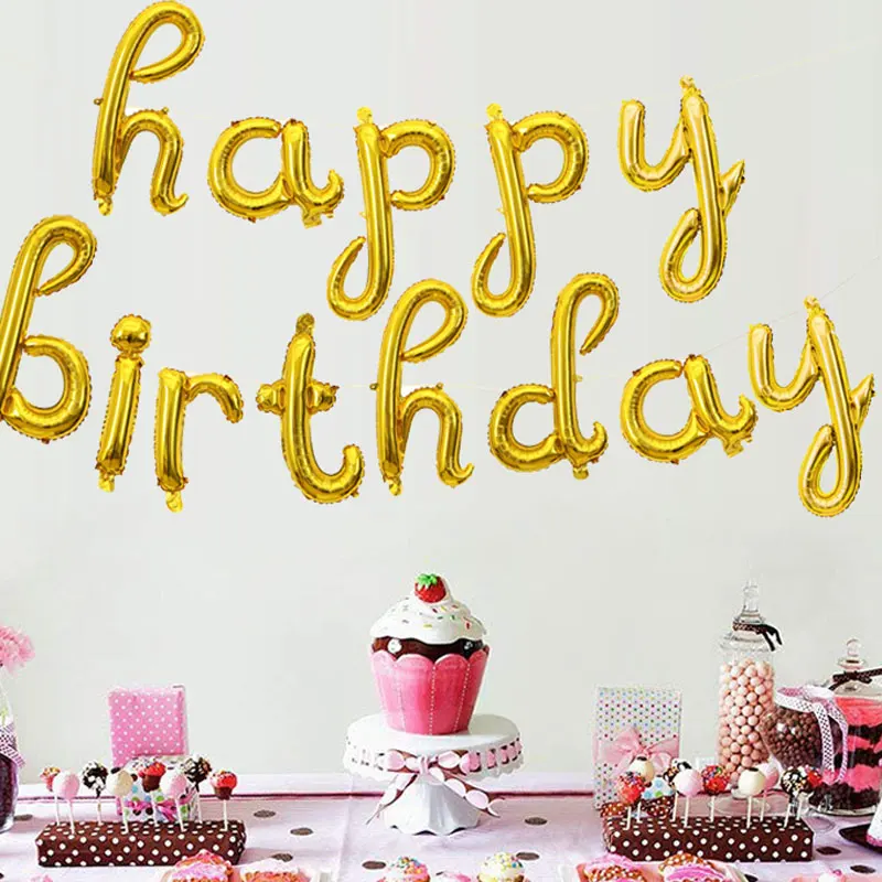 

Розовое золото, 16 дюймов, маленькие буквы, украшение для семейной еды, алюминиевая фольга, серебристый, синий, для взрослых, набор воздушных ...