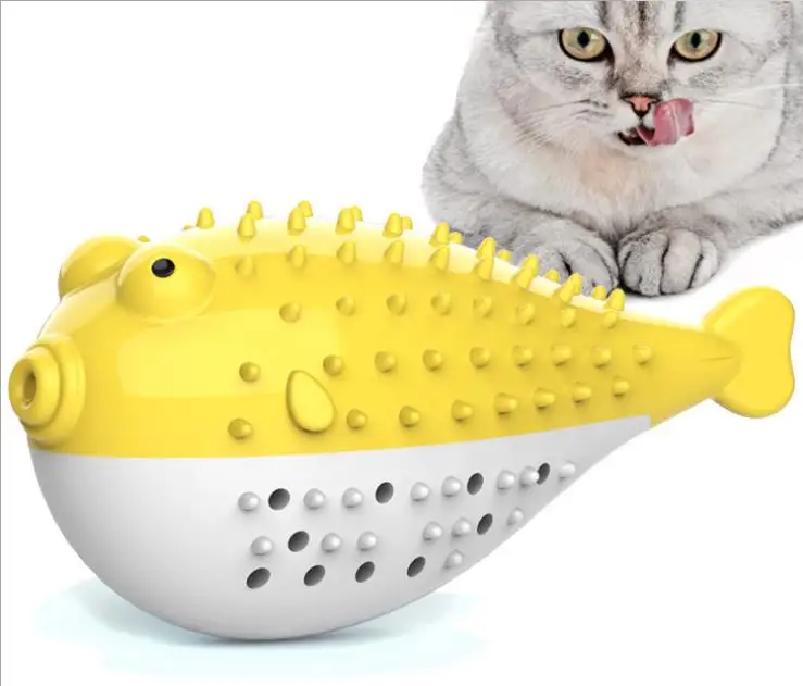 

Cat Toy Fish Shape Anti-bite and clean teeth Cat Toy Interactive Fish Catnip Toy Stress Relief Cat Toy Pet Durable Cat Play