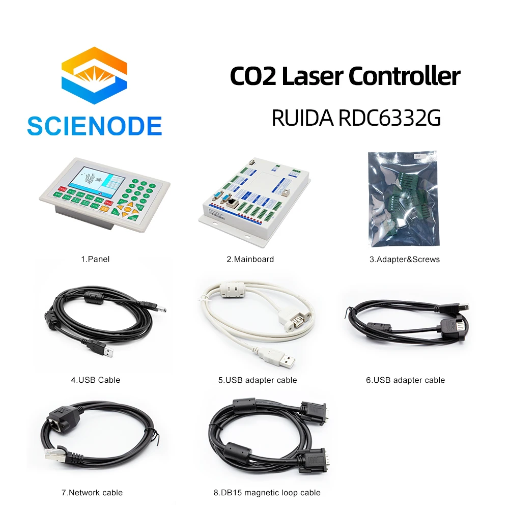Scienode Ruida RDC6332G CO2 лазерная плата управления панель сигналом для лазерного