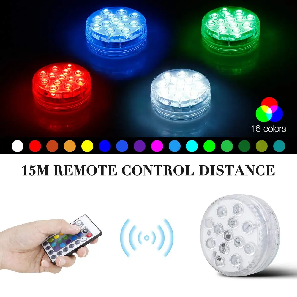 Водонепроницаемая светодиодная подводная лампа с аккумулятором IP68 | Лампы и