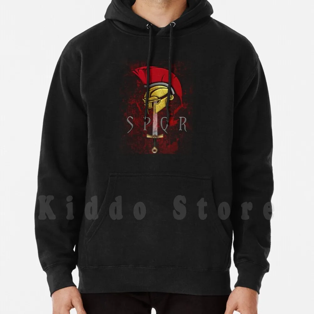 

Emperor's Roman Spqr Hoodies Long Sleeve Novel Spqr Cat Caesar Cool Color Cute Empire Legion Roman Trend Ancient