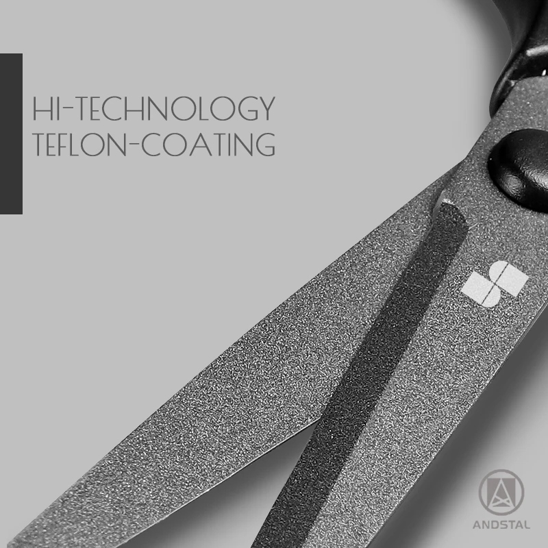 Andstal черные технологии антипригарные ножницы без ручки эргономичные лезвия для