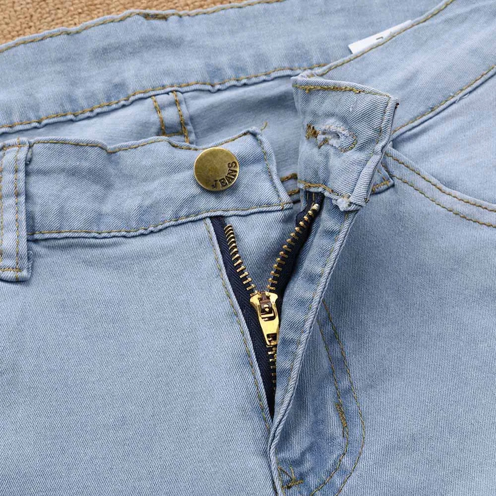 

Mom Jeans 2021 Women Skinny Denim Jeans Pants High Waist Stretch Slim Pencil